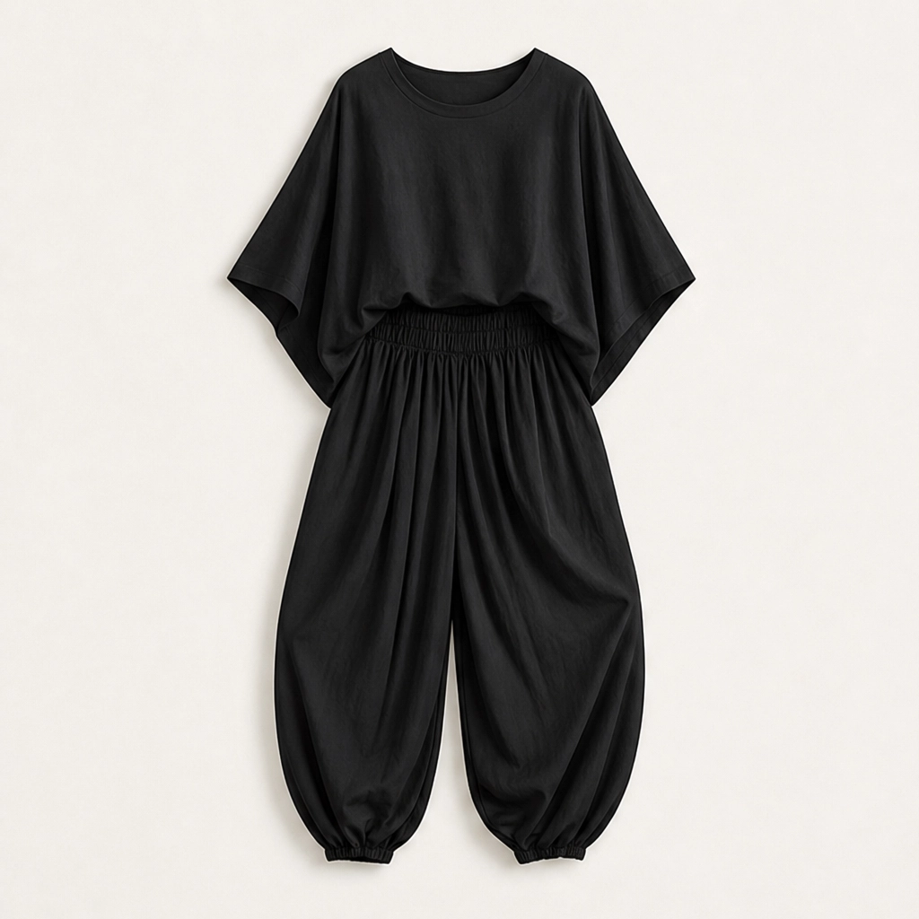 Rivelle โ Batwing Top & Wide-Leg Two-Piece Lounge Set + 50% OFF