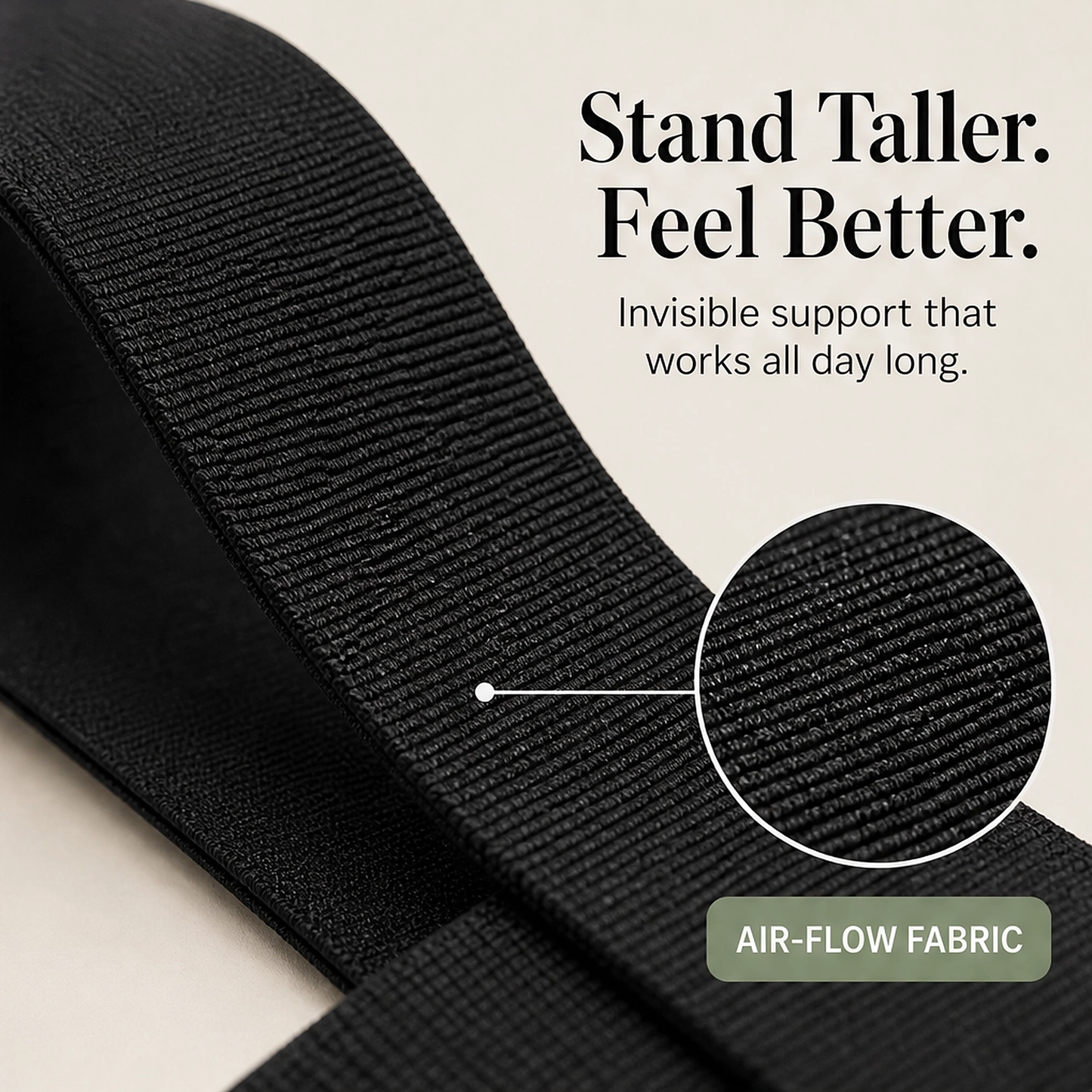 Spanwell โ One-Piece Slip-On Posture Support Strap, Unisex + 50% OFF