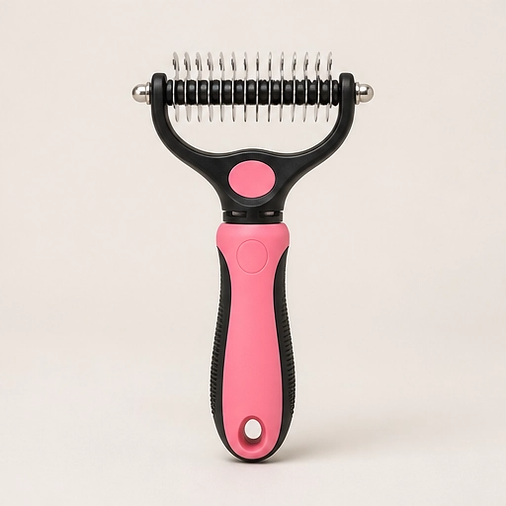 Furrow โ Double-Sided Undercoat Rake & Dematting Brush for Dogs and Cats + 50% OFF