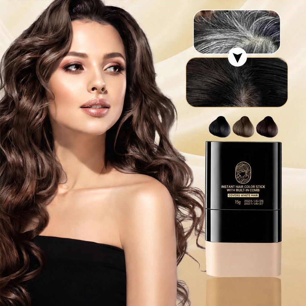 Ravenelleโข โ Instant Gray Coverage Hair Color Stick with Built-In Comb + 50% OFF