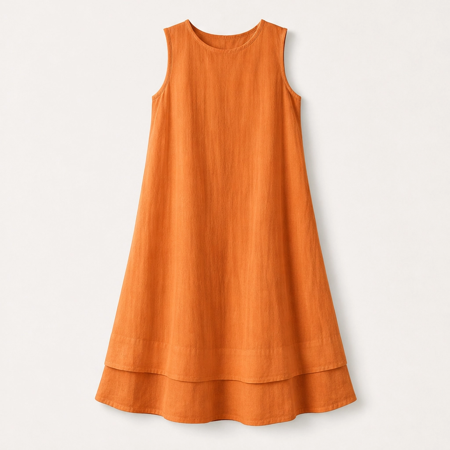 Veyla โ Layered A-line Midi Dress with Hidden Pockets + 50% OFF
