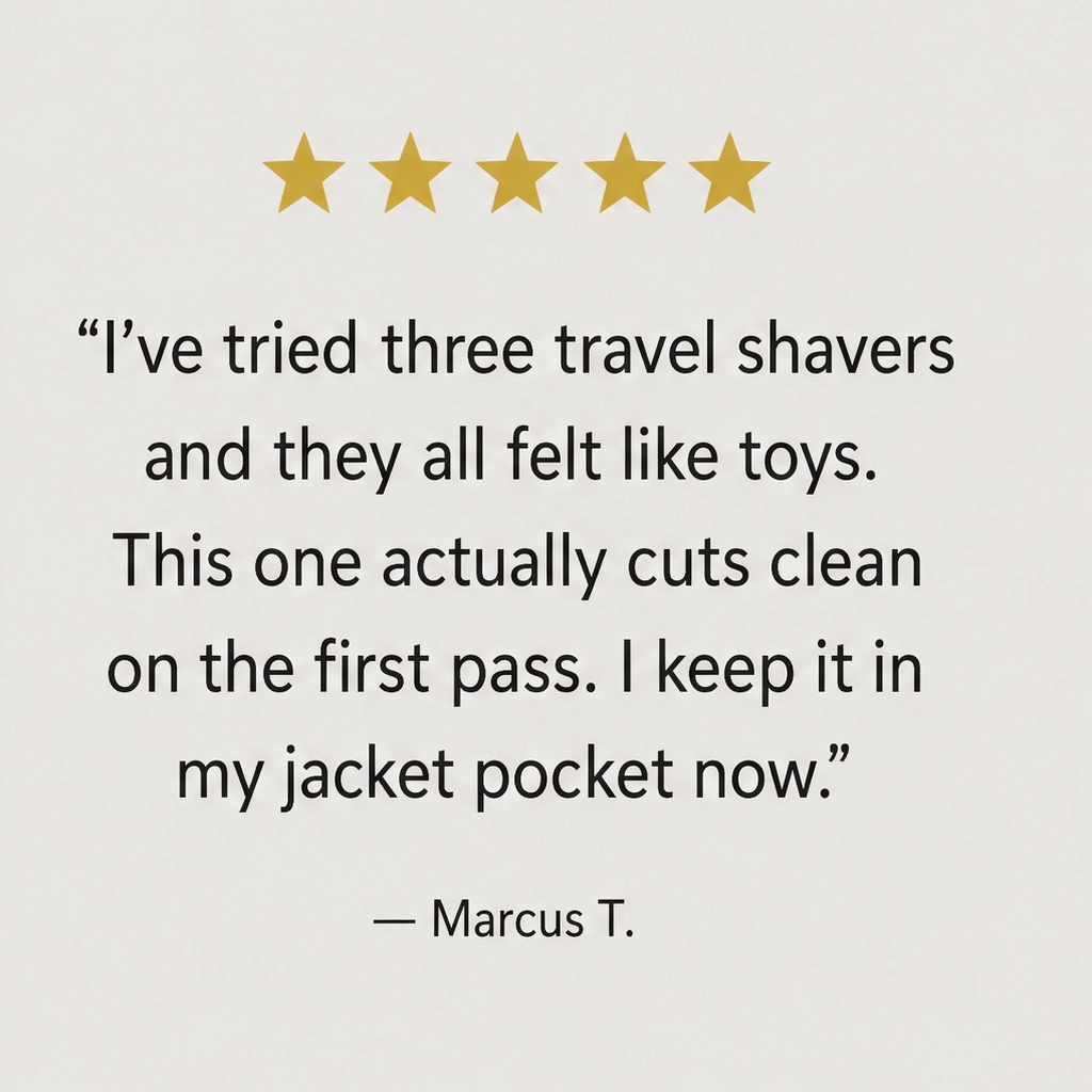 Flintcrest โ Pocket-Size Rotary Electric Shaver with Magnetic Head + 50% OFF
