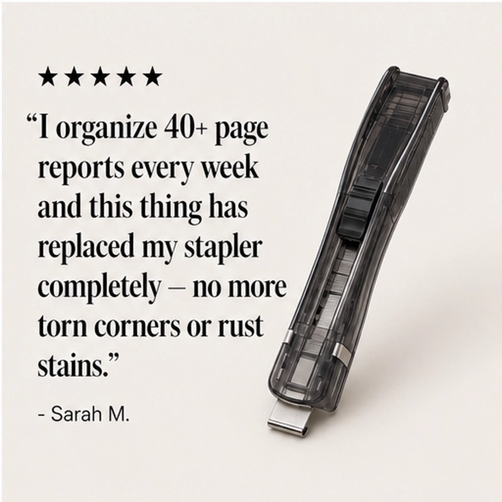 Stackwell โ Reusable No-Damage Paper Clip Dispenser + 50% OFF