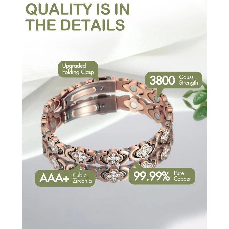 AuraHeal Magnetic Bracelet - Natural Relief, Timeless Elegance + 50% OFF