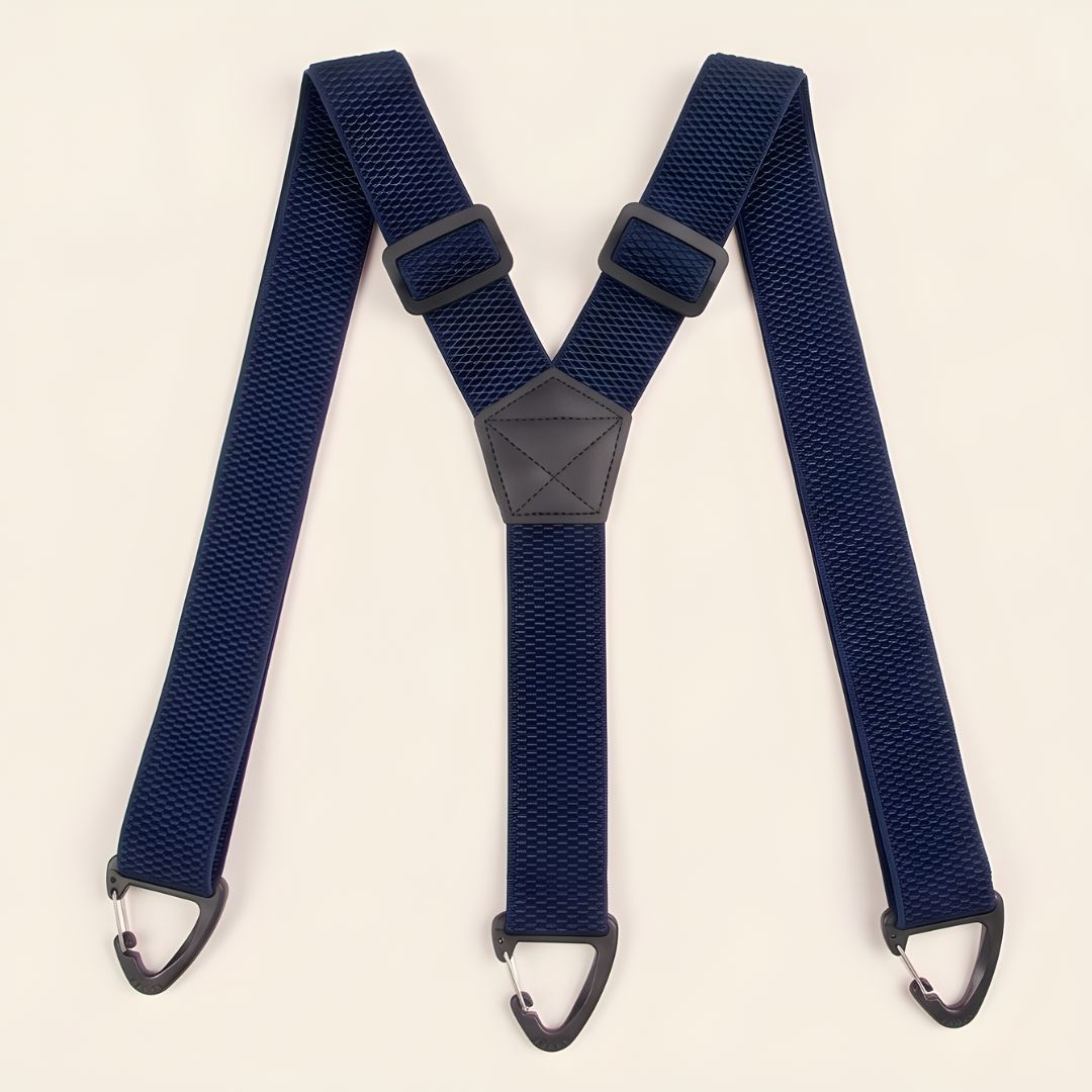 Ashworthโข โ No-Slip X-Back Elastic Suspenders with Belt-Loop Hook Clips + 50% OFF