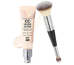 LuminEssence Veil + Radiant Perfection, Weightless Protection - 50% OFF + Free Brush