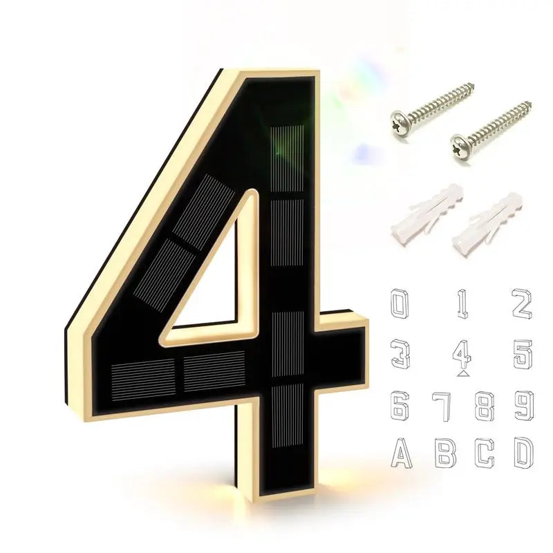 The SolarBeam Address Numbers - Be Seen, Be Safe + 50% OFF