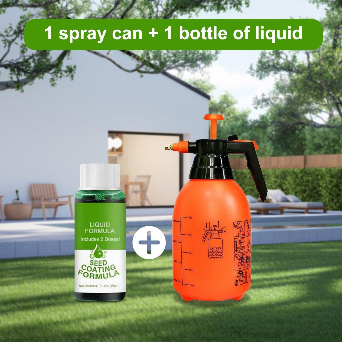 LiquaLawn - Spray On a Perfect Lawn in Minutes - 50% OFF