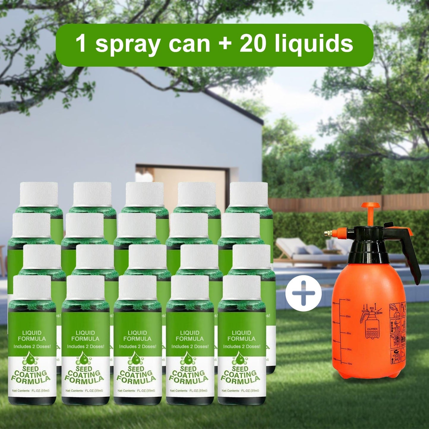 LiquaLawn - Spray On a Perfect Lawn in Minutes - 50% OFF