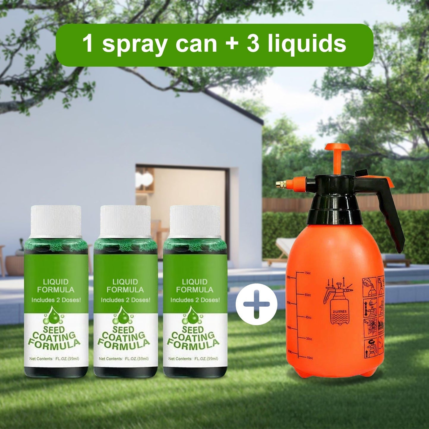 LiquaLawn - Spray On a Perfect Lawn in Minutes - 50% OFF