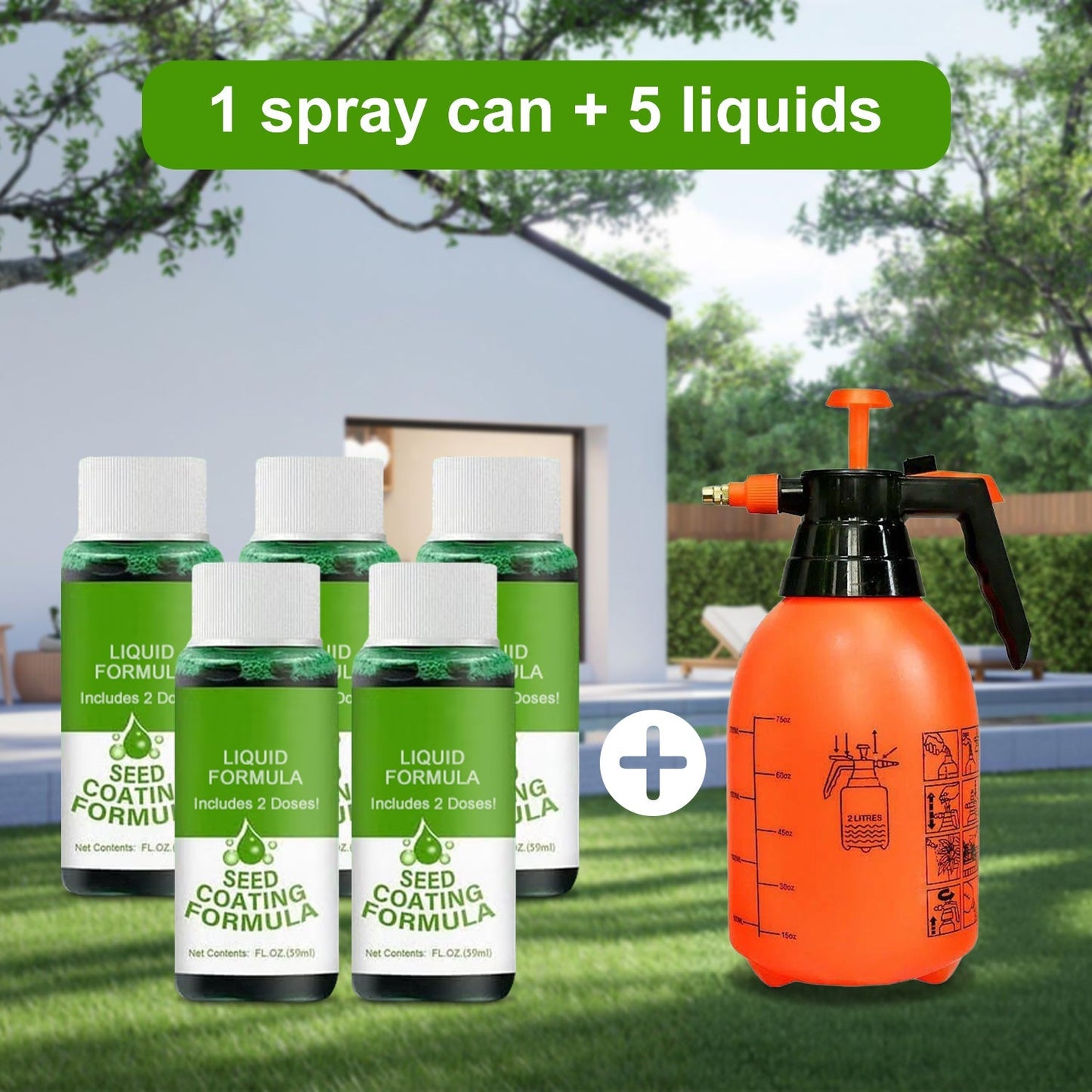 LiquaLawn - Spray On a Perfect Lawn in Minutes - 50% OFF