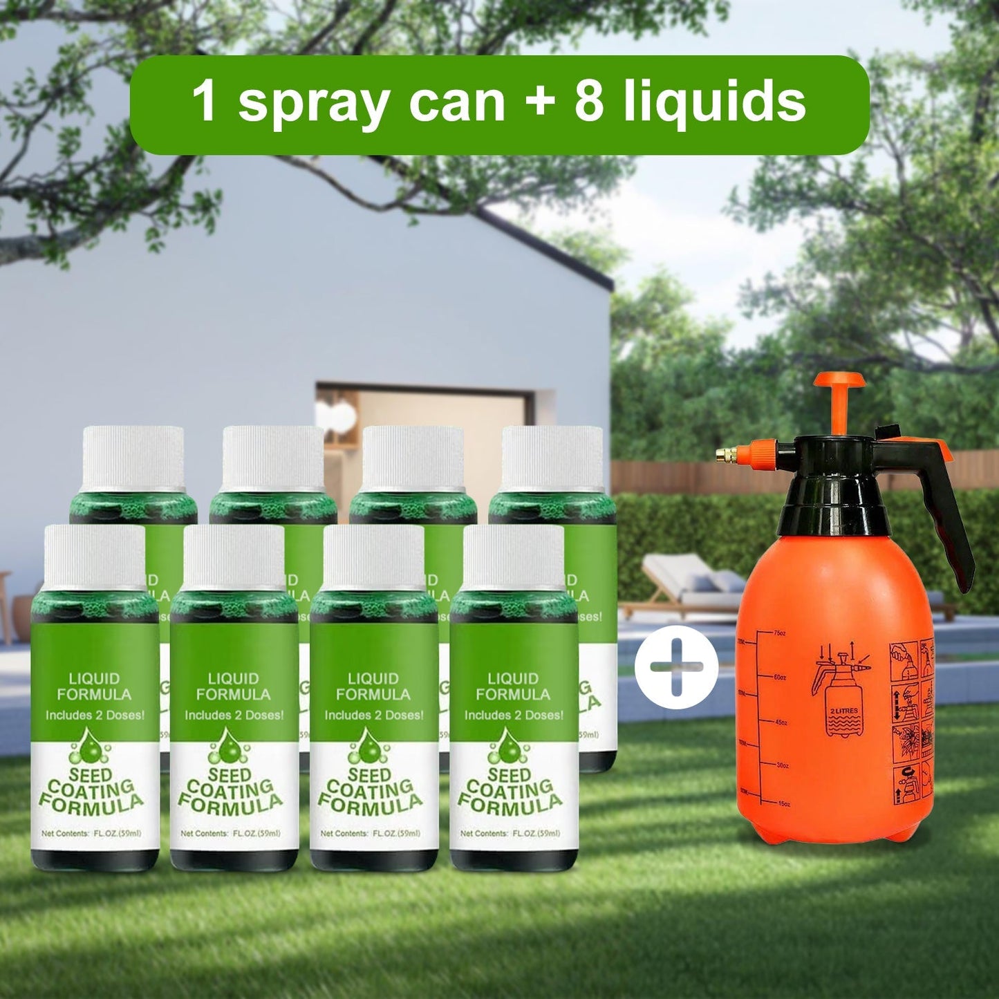 LiquaLawn - Spray On a Perfect Lawn in Minutes - 50% OFF