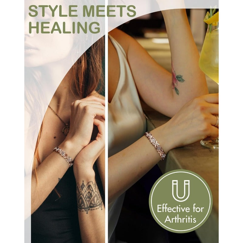 AuraHeal Magnetic Bracelet - Natural Relief, Timeless Elegance + 50% OFF