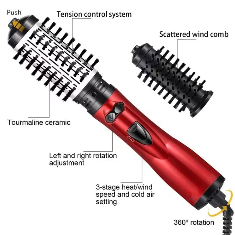 2-in-1 Hot Air Styler and Rotating Hair Dryer – Style, Volumize & Dry with Salon Precision at Home - 50% OFF