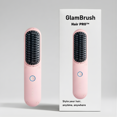 GlamBrush โ Salon-Sleek Hair In 5 Minutes + 50% OFF