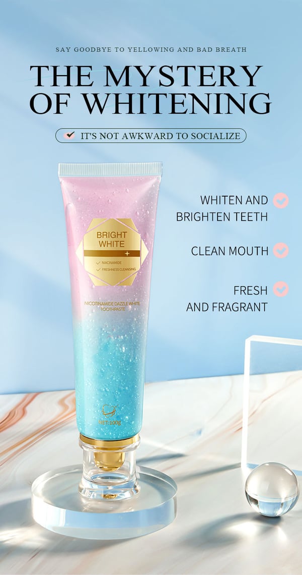 Niacinamide Whitening Toothpaste – Unleash Your Radiant White Smile - 50% OFF