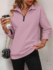 The Effortless Quarter-Zip Pullover - Your Perfect Spring & Fall Layer + 50% OFF