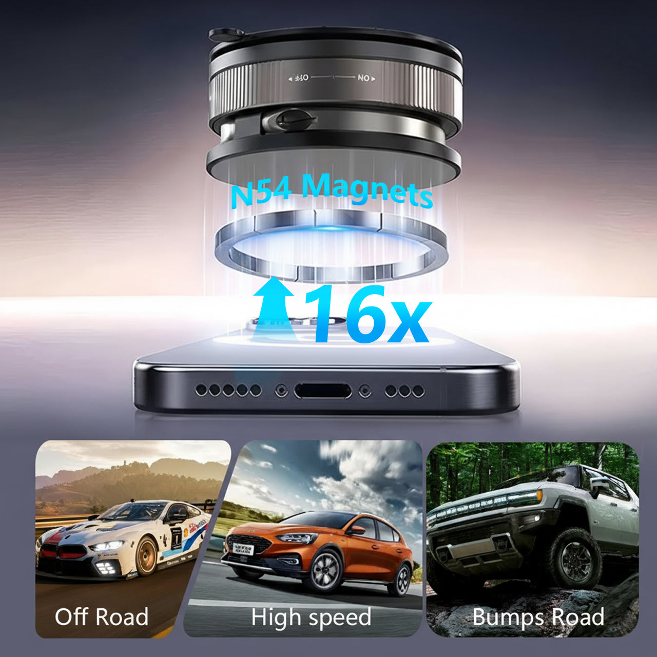 The Off-Road Magnetic Mount - A Grip That Never Fails + 50% OFF