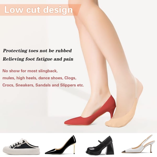 Toe Topper Socks: Ultimate Comfort & Invisible Elegance - 1+1 FREE