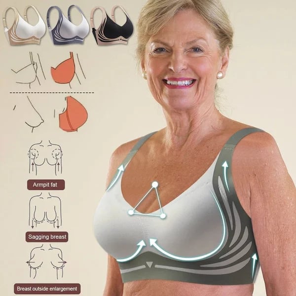 Super Gather Bra – Wireless Push-up Bra for Lift, Shape & All-Day Comfort - 1+2 FREE