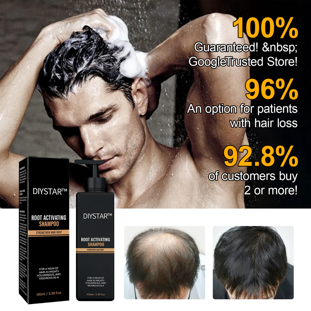 VitaRoots Root Activator Shampoo – Natural Hair Growth Booster for Thicker, Fuller Hair - 1+1 FREE