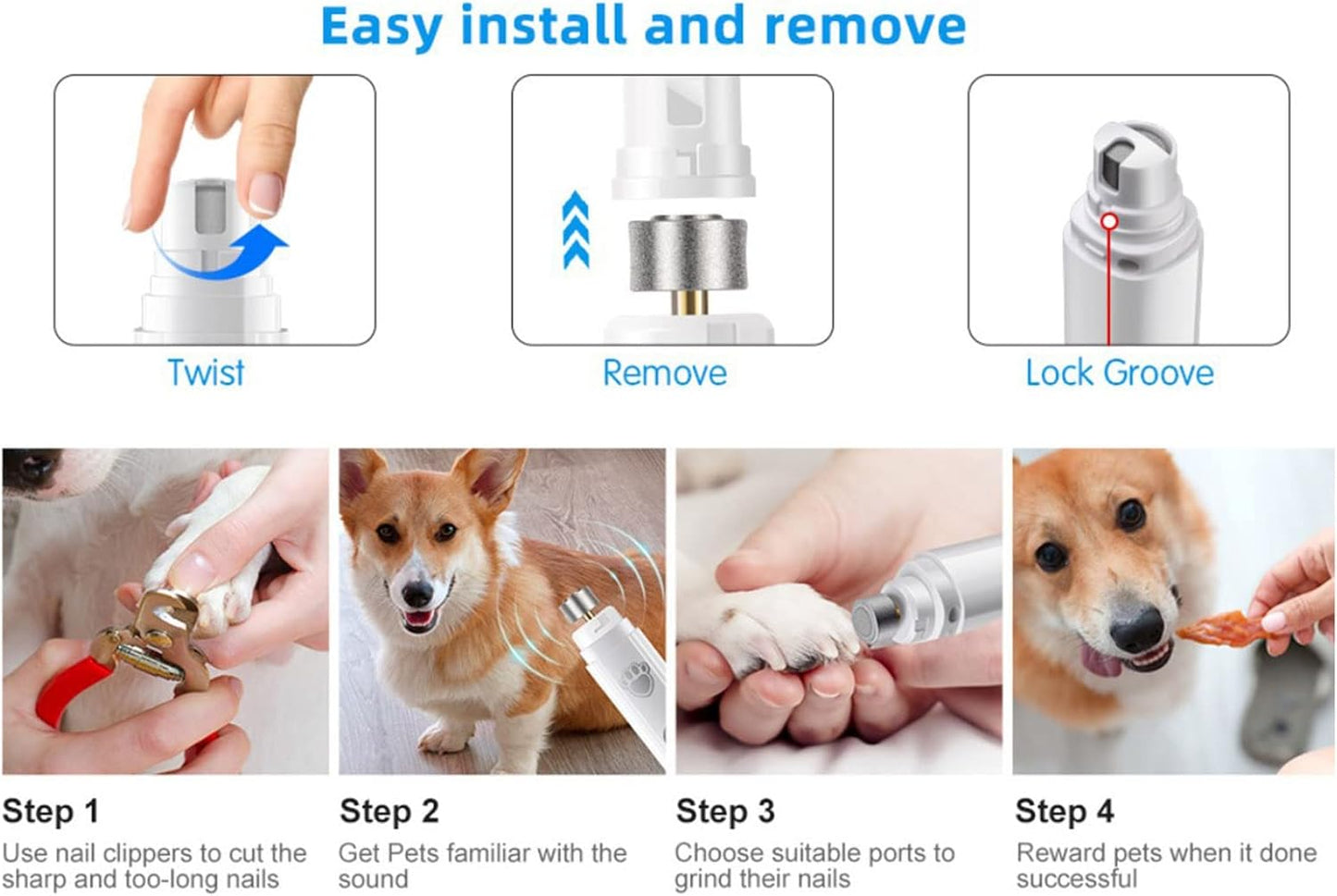 The SafePaw Grinder - A Perfect, Pain-Free Trim - 50% OFF