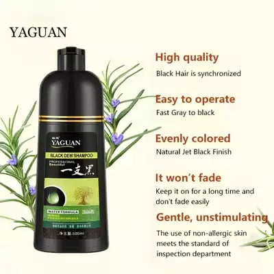 Black Dew Shampoo - Herbal Hair Cleanser & Darkening Treatment - 60% OFF