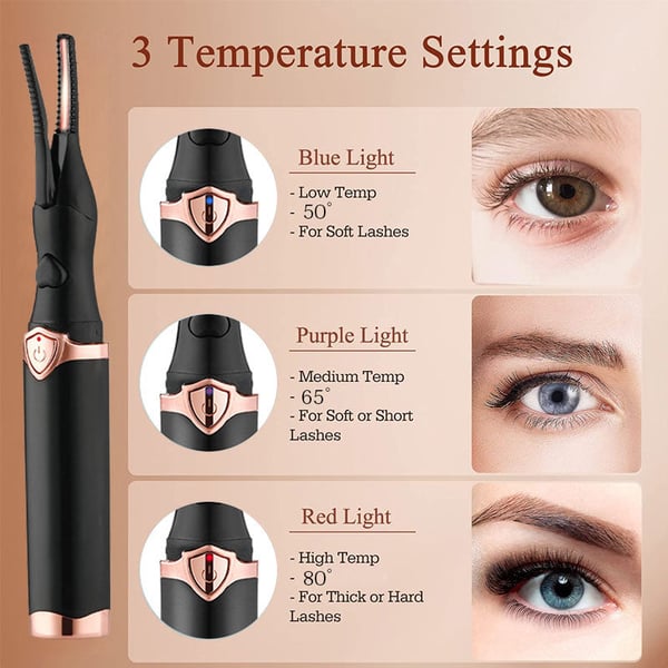 Electric Eyelash Curler – Effortless Lash Perfection in Seconds - 70% OFF