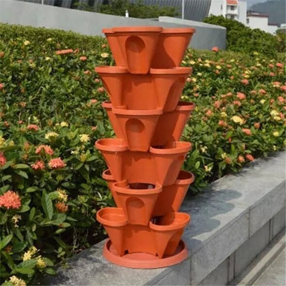 VertiGrow Stacking Planters – Grow More in Less Space - 50% OFF
