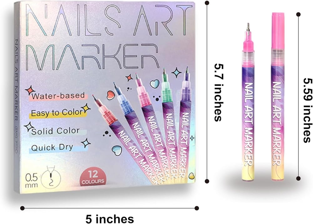 The NailScribe Pens - Salon-Perfect Nail Art, At Home - 50% OFF