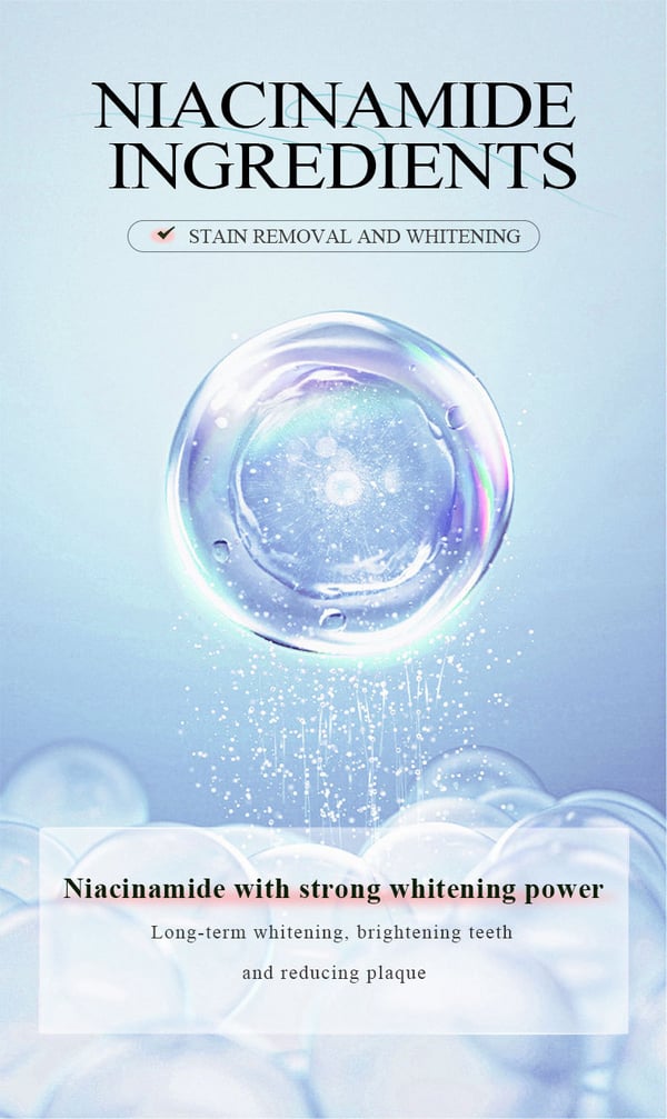 Niacinamide Whitening Toothpaste – Unleash Your Radiant White Smile - 50% OFF