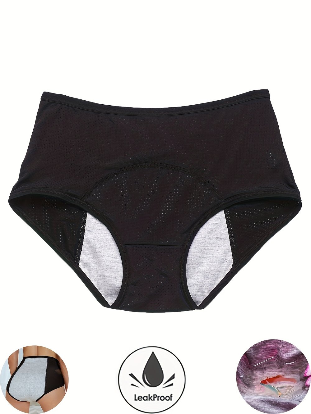 High-Waisted Hygroscopic Protective Panties – Leakproof Underwear for Women - 50% OFF