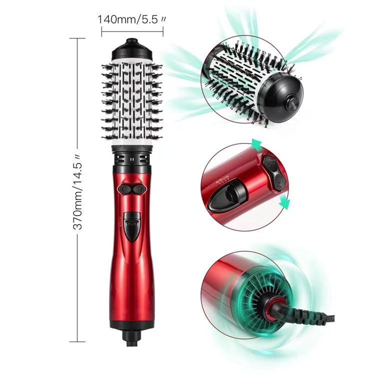 2-in-1 Hot Air Styler and Rotating Hair Dryer – Style, Volumize & Dry with Salon Precision at Home - 50% OFF