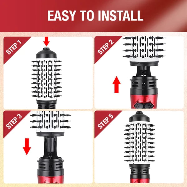 2-in-1 Hot Air Styler and Rotating Hair Dryer – Style, Volumize & Dry with Salon Precision at Home - 50% OFF