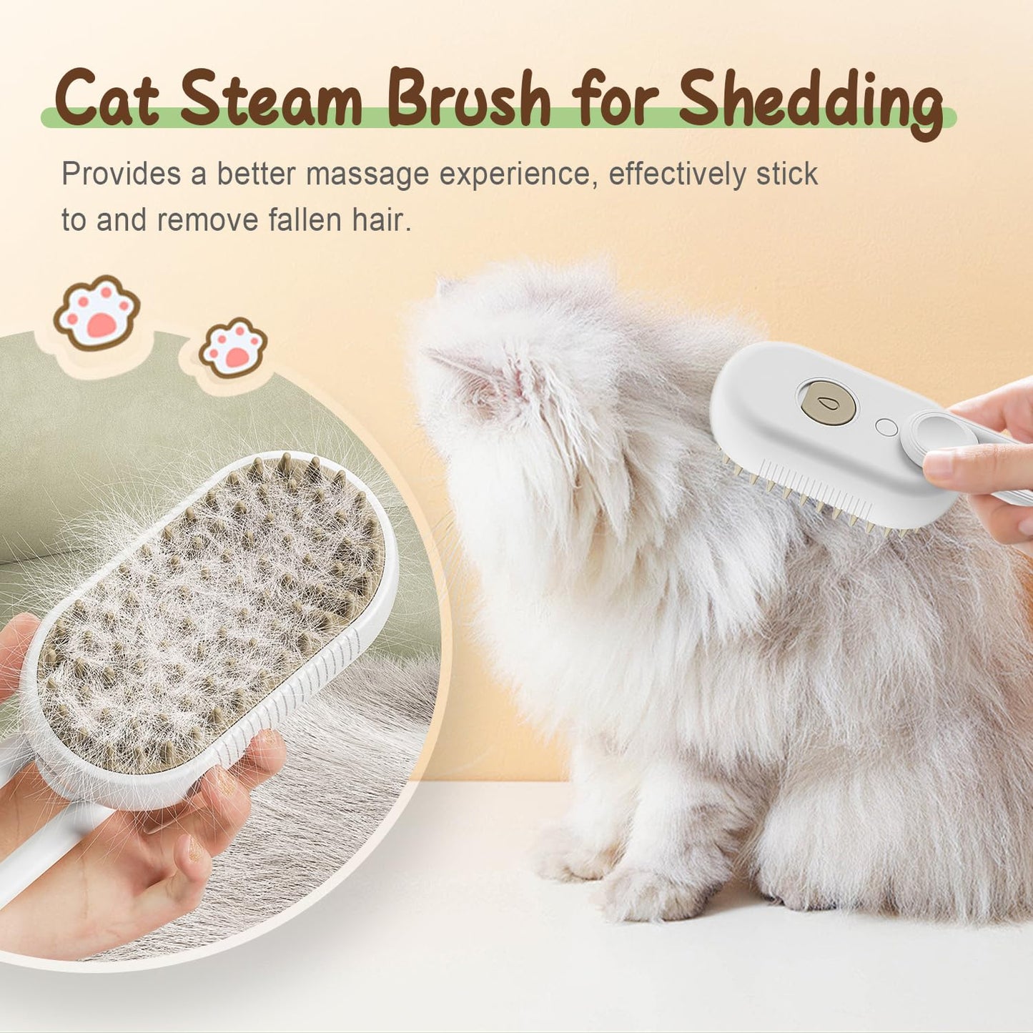 The ZenPaws Steamer - The Brush Your Pet Will Actually Love - 50% OFF
