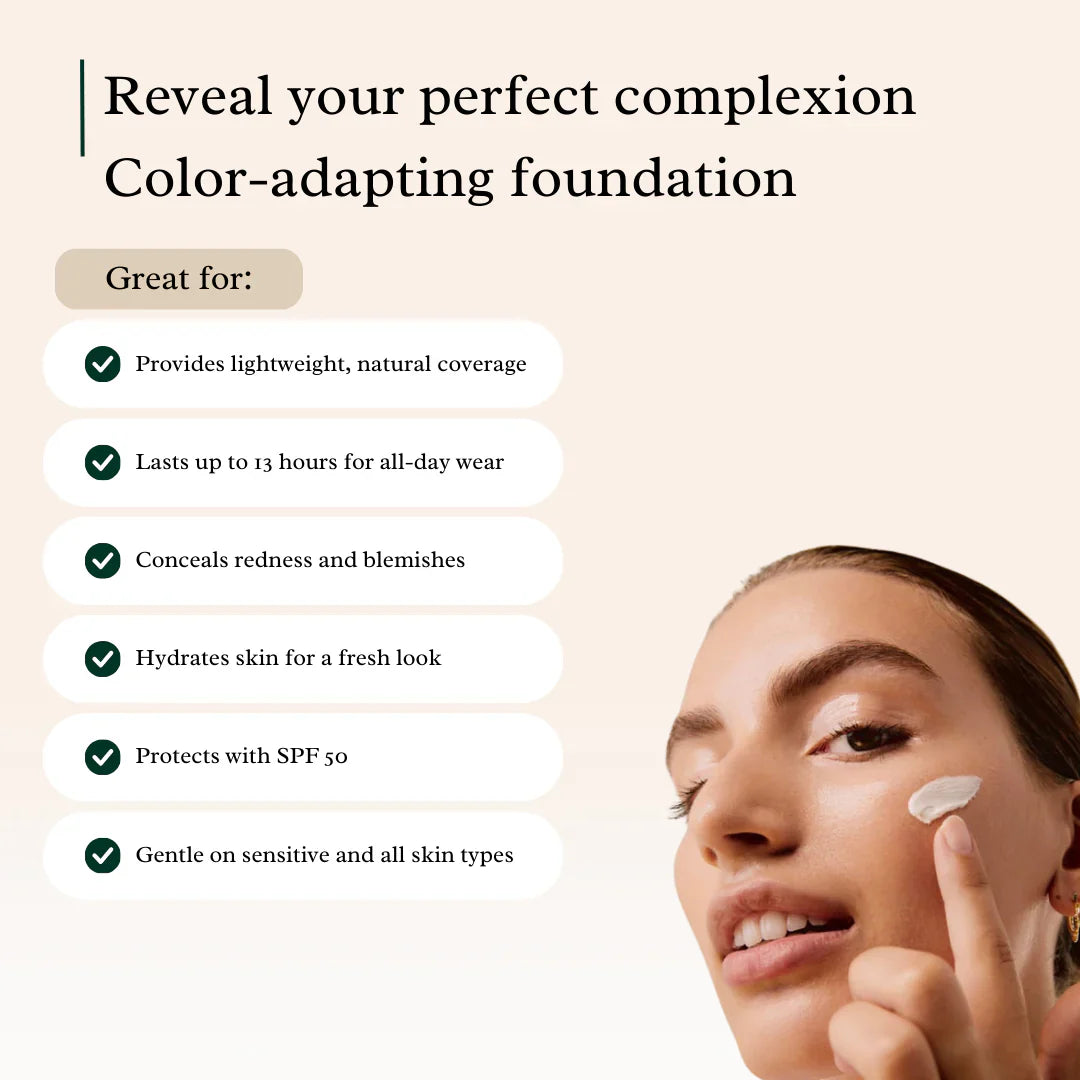 ChromaShift Foundation - Your Perfect Shade, Guaranteed - 50% OFF