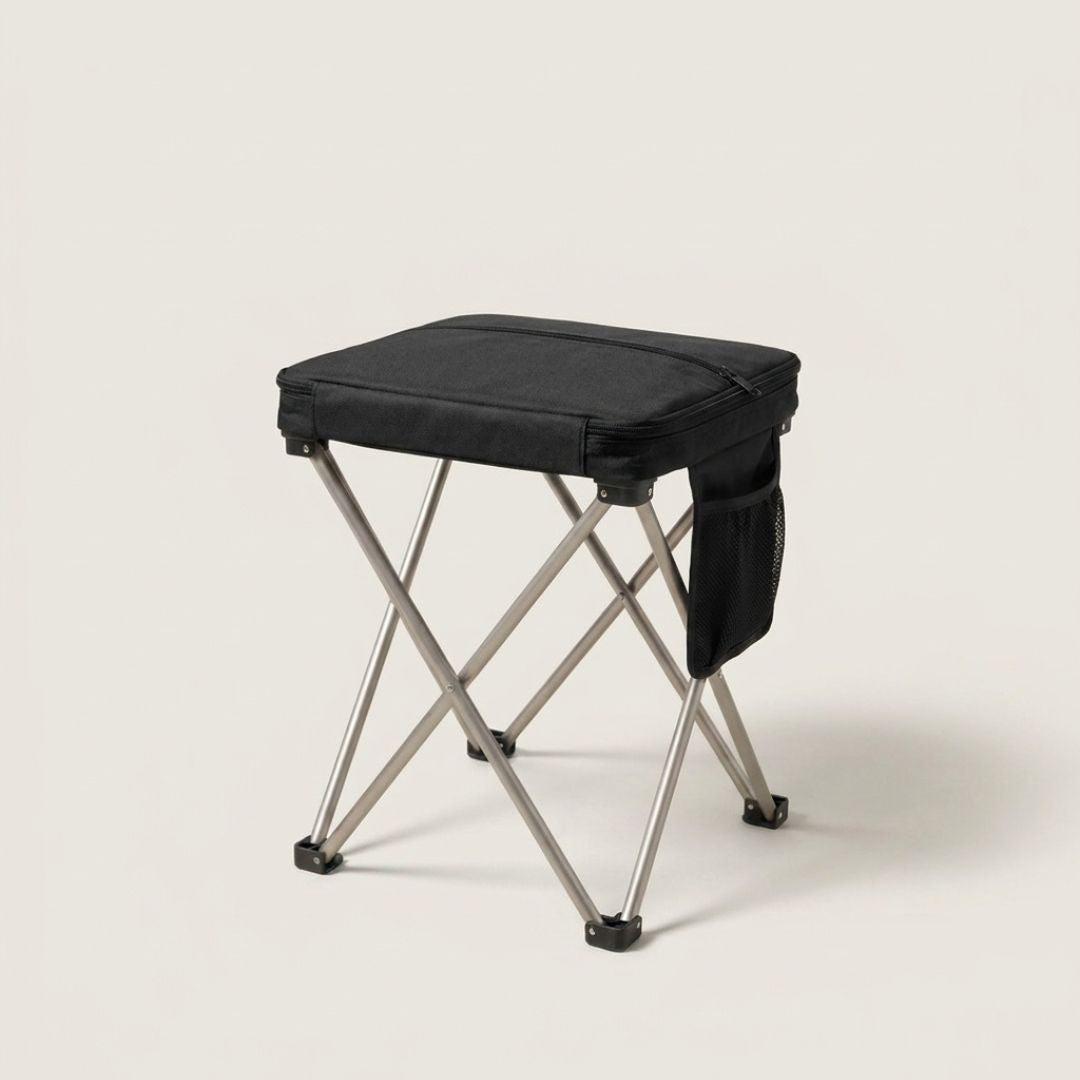 Perchโข โ Ultralight Folding Stool with Built-In Carry Pouch & Phone Pocket + 50% OFF