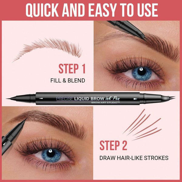 Microblade Brow Pen for Natural Fullness – Unlock Naturally Full, Defined Brows in Seconds - 1+1 FREE