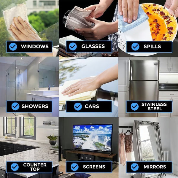 1 + 4 Free - Sparkle & Shine Miracle Cleaning Cloths