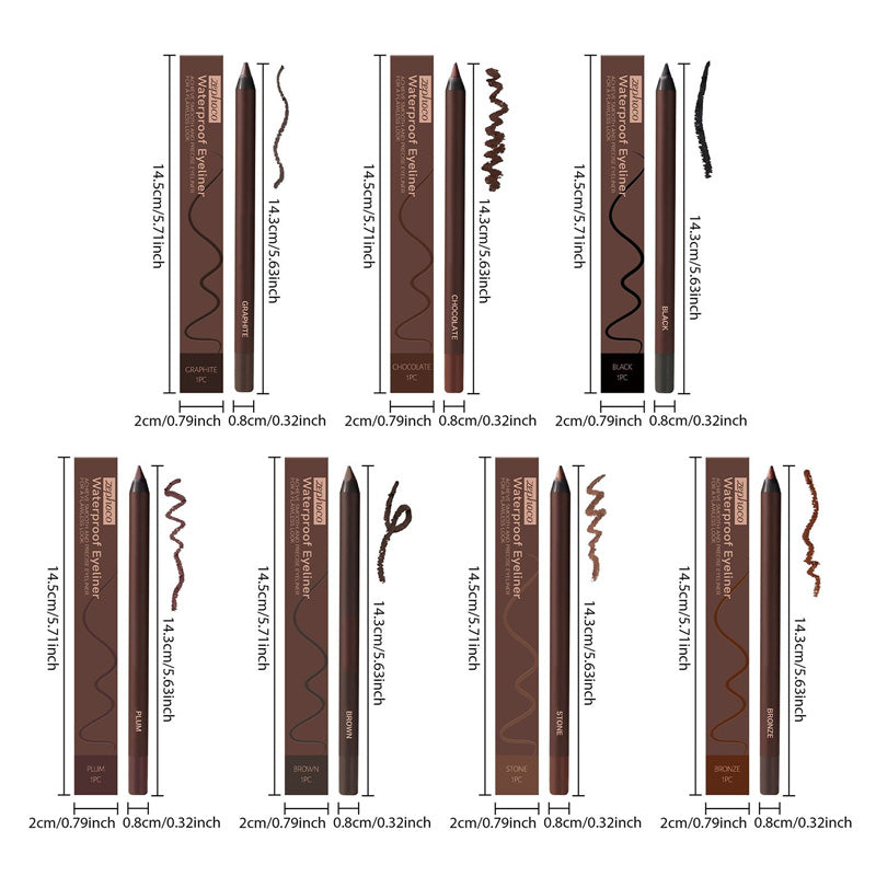 Beachproof Ultra-Pigmented Gel Eyeliner - 24-Hour Waterproof Definition Smudge-Free Formula - 1+1 FREE