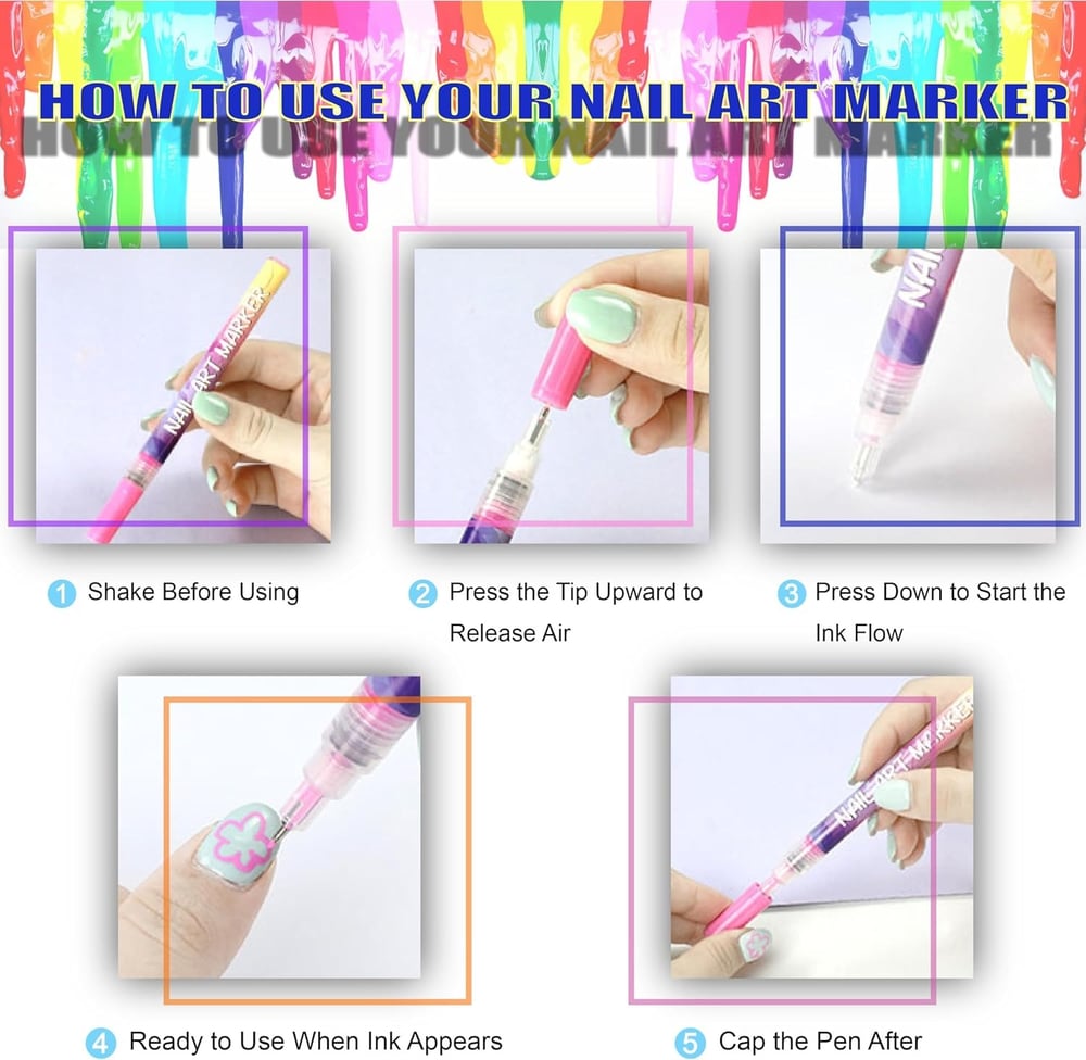 The NailScribe Pens - Salon-Perfect Nail Art, At Home - 50% OFF