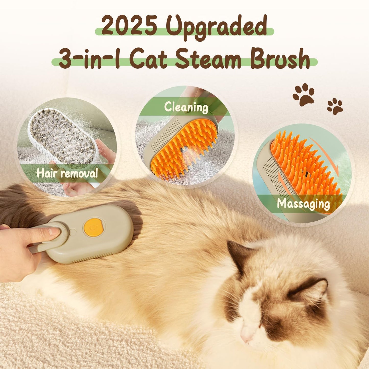 The ZenPaws Steamer - The Brush Your Pet Will Actually Love - 50% OFF