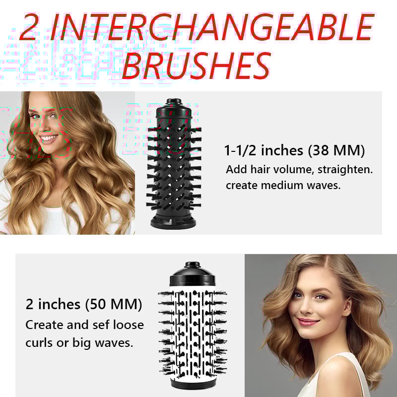 2-in-1 Hot Air Styler and Rotating Hair Dryer – Style, Volumize & Dry with Salon Precision at Home - 50% OFF