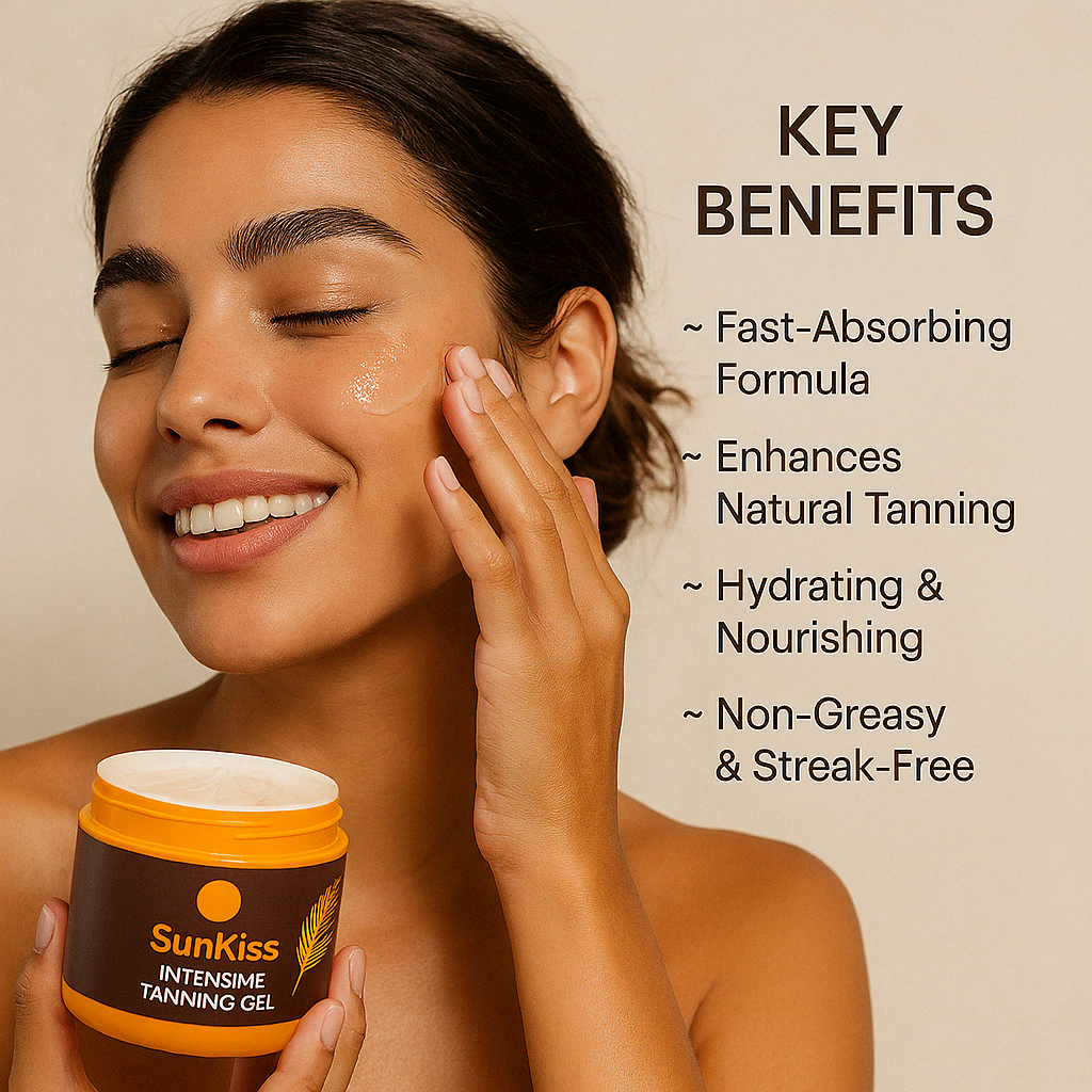 1 + 1 FREE - SunKiss – Fast-Absorbing Natural Tanning Gel