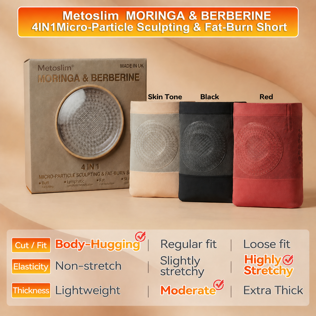 Corevaโข โ Moringa & Berberine Micro-Particle Sculpting & Fat-Burn Shaping Shorts + 50% OFF