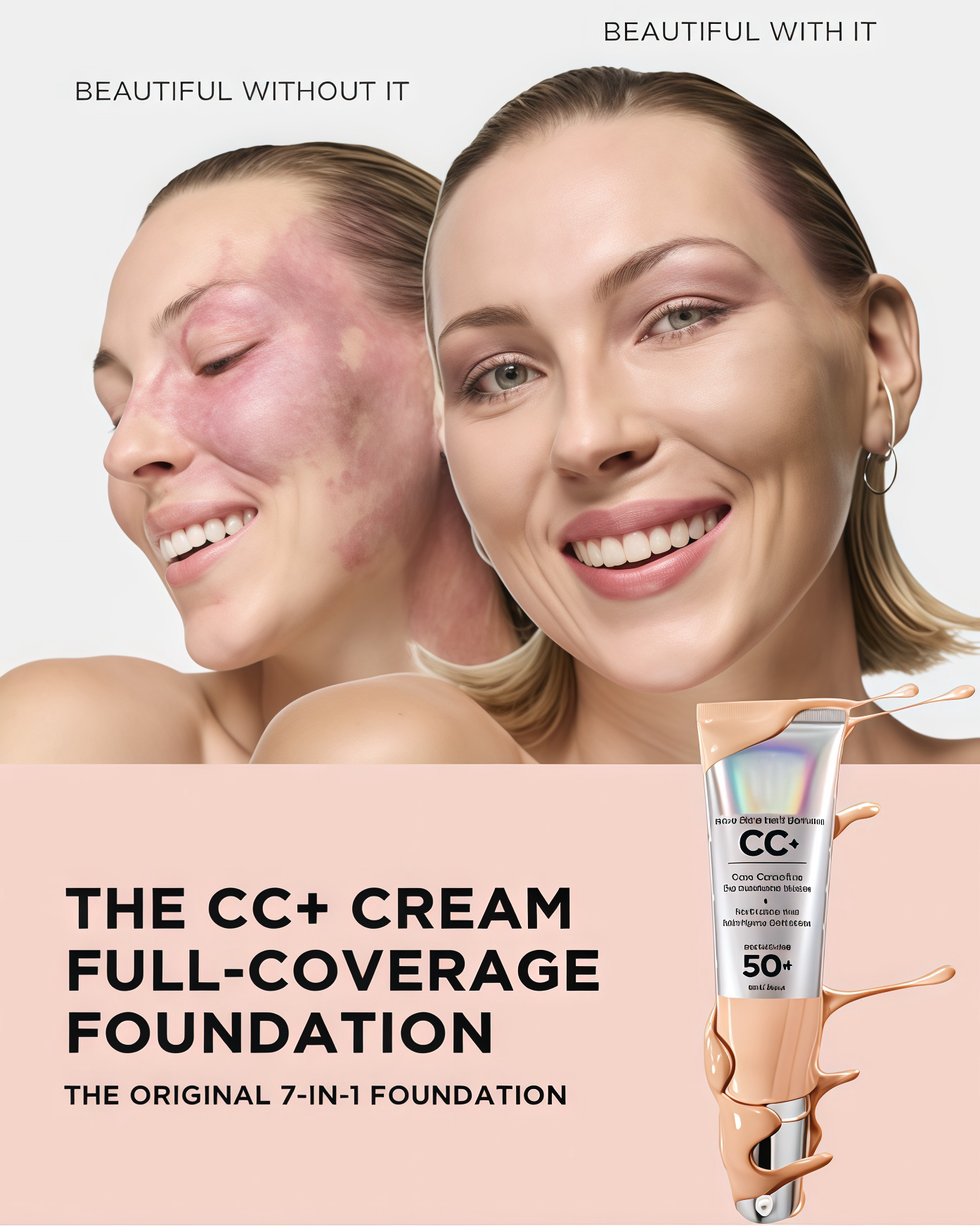LuminEssence Veil + Radiant Perfection, Weightless Protection - 50% OFF + Free Brush