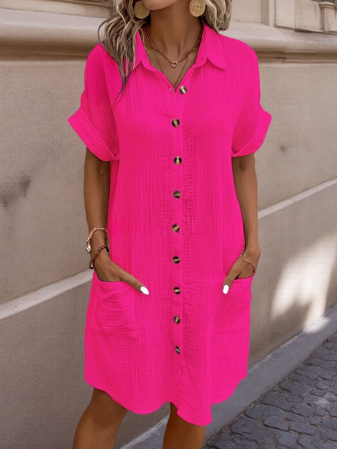 The Riviera Shirt Dress - Effortless Polish for Hot Days - 50% OFF