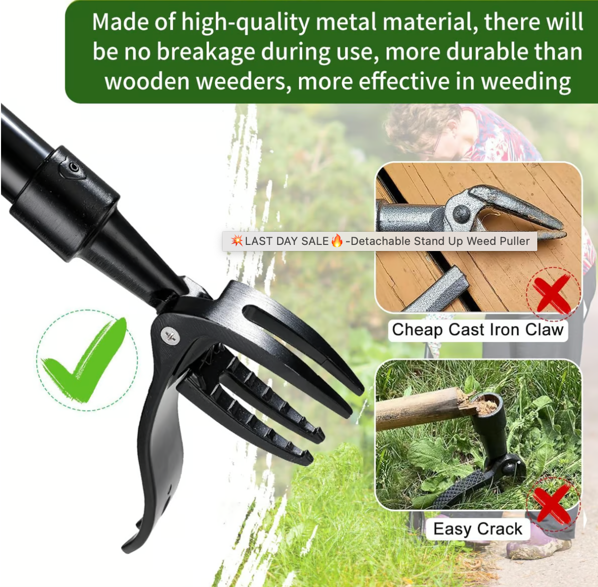 WeedAnnihilator Pro- Dream Garden, Effortlessly Free of Stubborn Weeds 50 % OFF