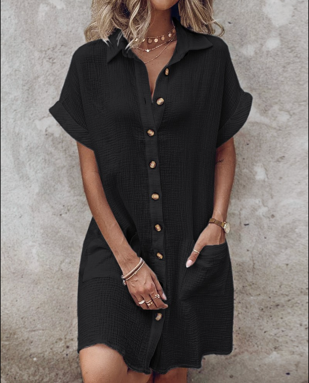 The Riviera Shirt Dress - Effortless Polish for Hot Days - 50% OFF