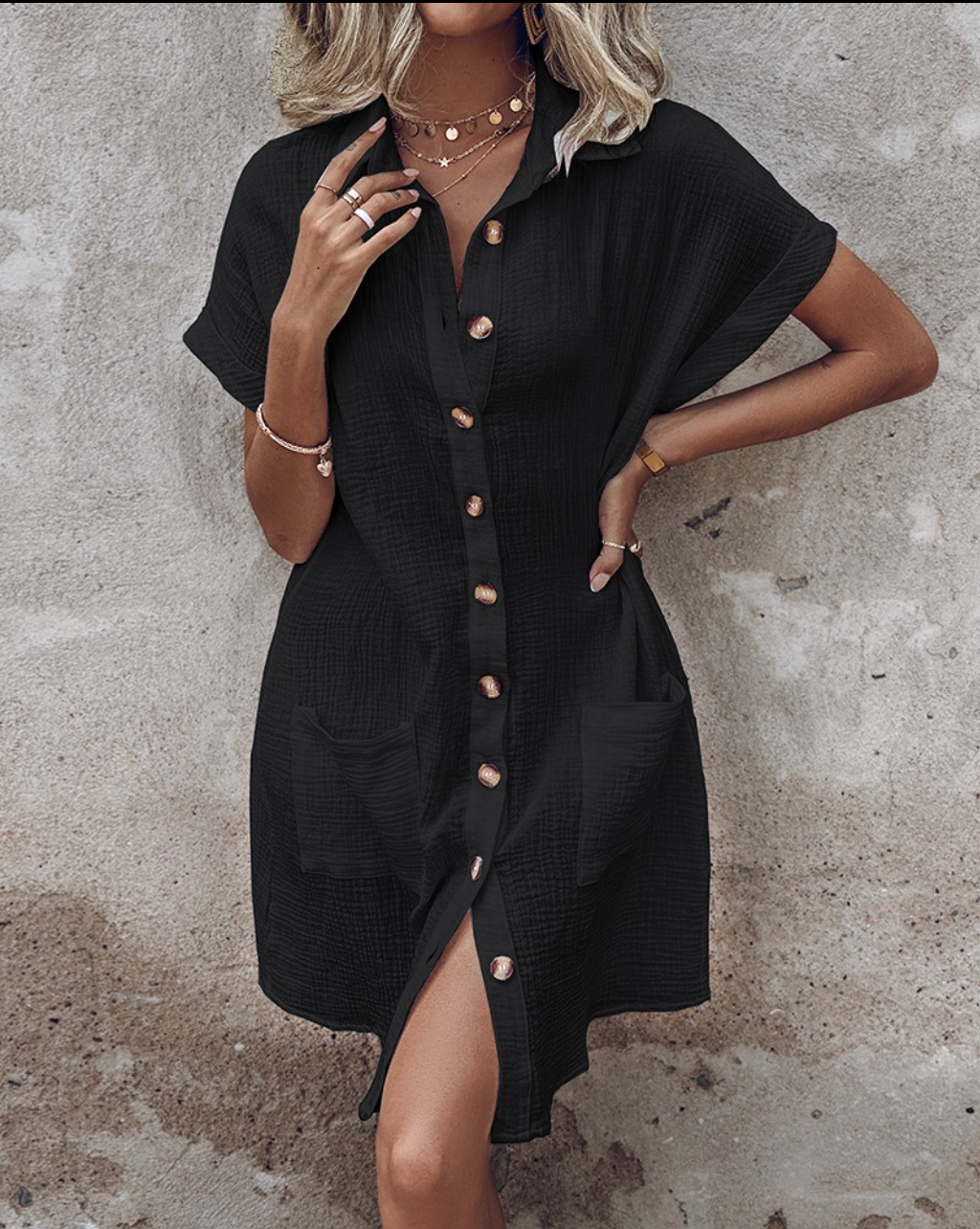 The Riviera Shirt Dress - Effortless Polish for Hot Days - 50% OFF